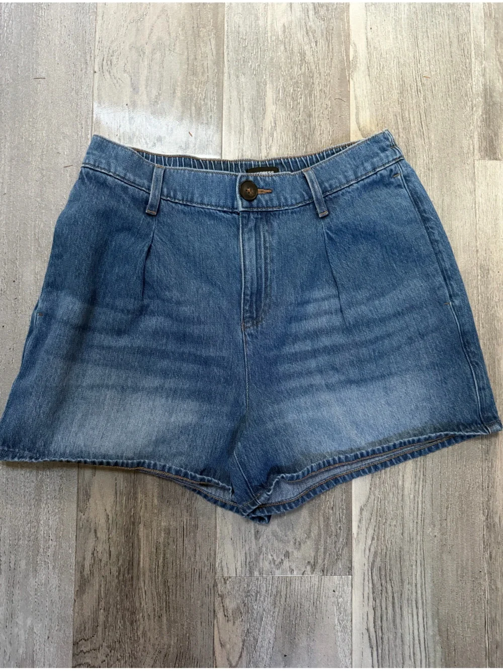 Express Women's Light Blue Denim Shorts